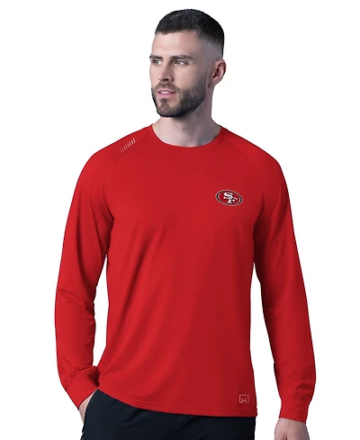 Msx by Michael Strahan Men's San Francisco 49ers Forward Modified Raglan Long-Sleeve T-Shirt