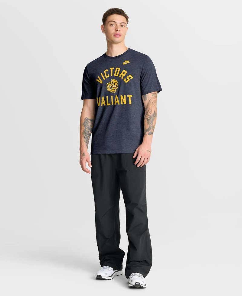 Nike Men's Michigan Wolverines Legacy Mantra Tri-Blend Screen Print T-Shirt