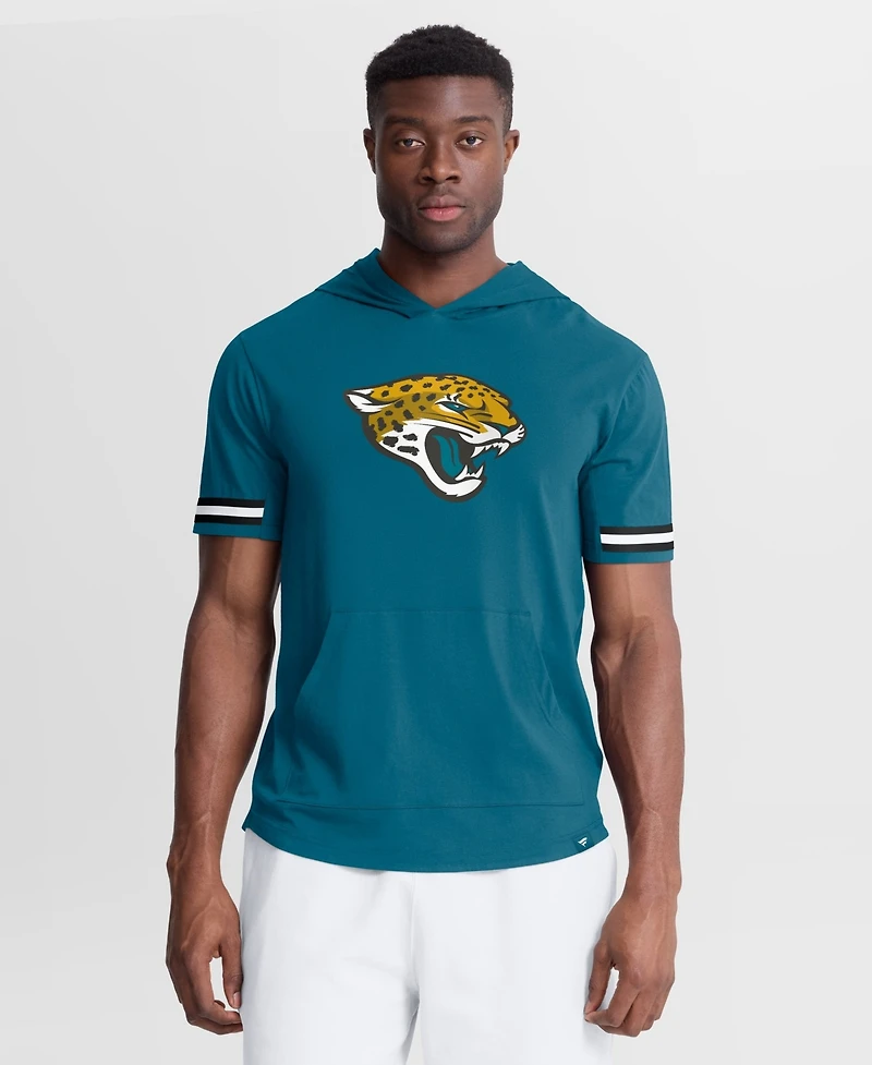 Fanatics Men's Jacksonville Jaguars Optimal Play Short-Sleeve Hooded Pullover Hoodie