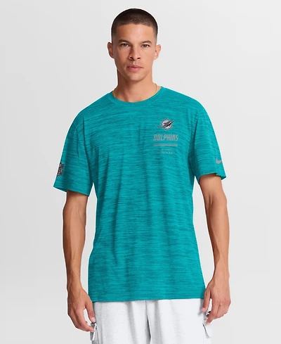 Nike Men's Miami Dolphins Velocity Crewneck Cross-Dyed T-Shirt