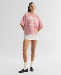 Fanatics Women's Philadelphia Phillies Iconic Boxy Cropped T-Shirt