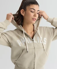 Fanatics Women's Philadelphia Phillies Iconic Terry Cropped Full-Zip Hoodie