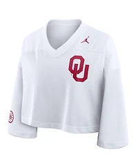 Jordan Women's Oklahoma Sooners Cropped Mesh Jersey