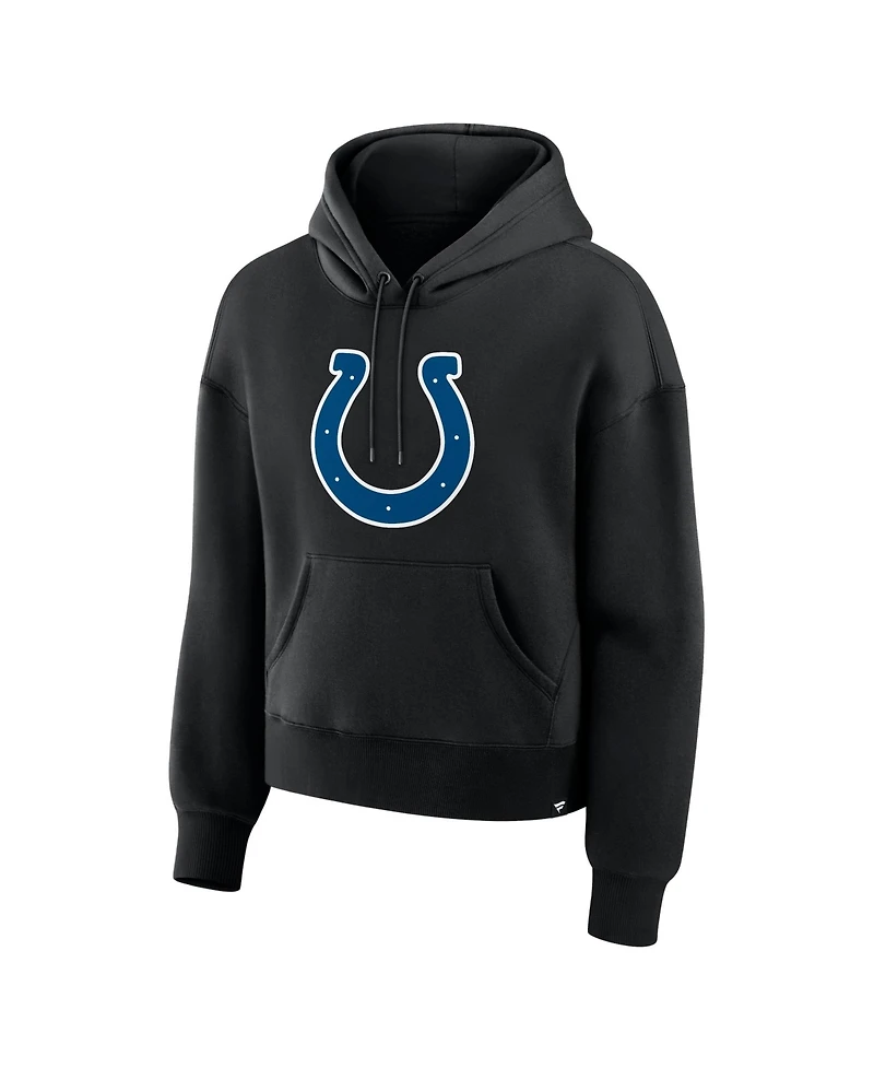 Fanatics Women's Indianapolis Colts Essential Legacy Hooded Heavyweight Fleece Front Pouch Pocket Hoodie