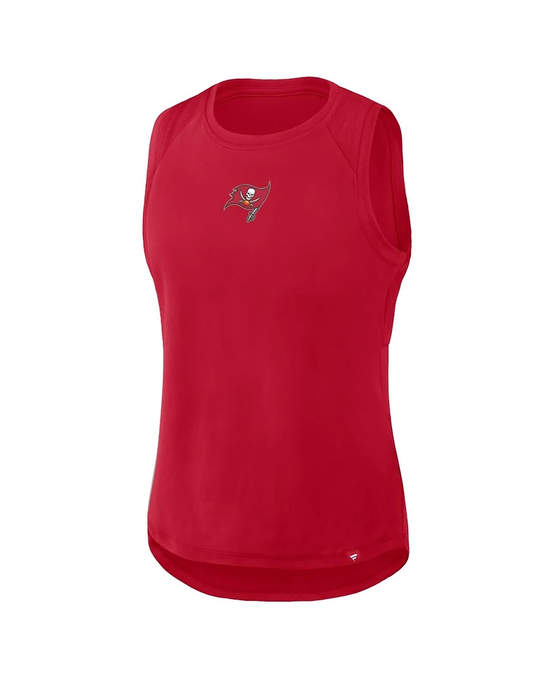 Fanatics Women's Tampa Bay Buccaneers Scoop-Neck Mesh-Back Tank Top