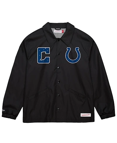 Mitchell & Ness Men's Indianapolis Colts Indiana Nights Coaches Full-Snap Jacket