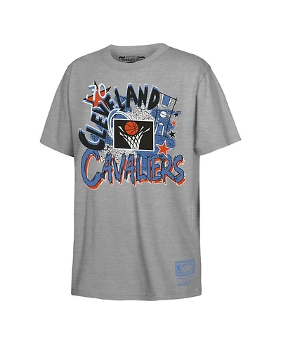Mitchell & Ness Boys' and Girls' Cleveland Cavaliers Hardwood Classics Play by Play Crewneck T-Shirt