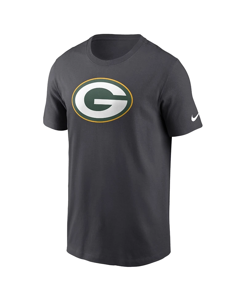 Nike Men's Green Bay Packers Logo Essential Crewneck Short-Sleeve T-Shirt