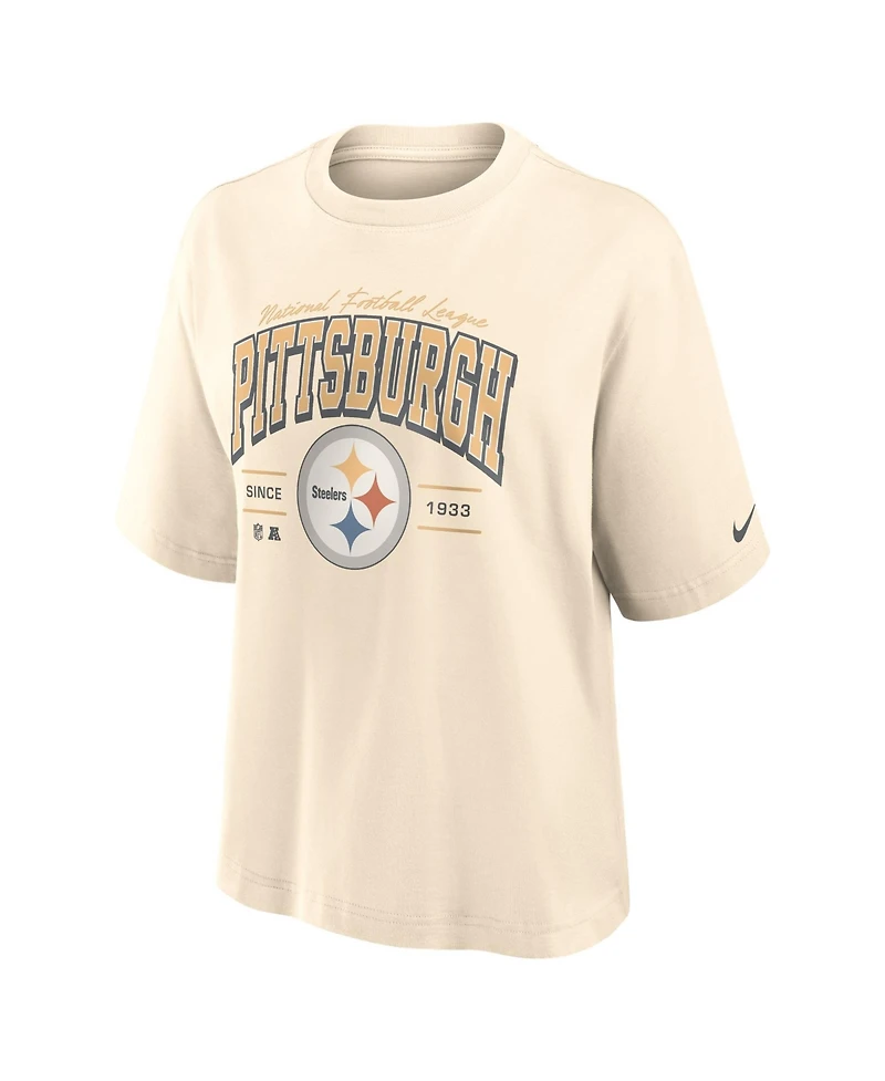Nike Women's Pittsburgh Steelers Vintage Mod Boxy Retro T-Shirt