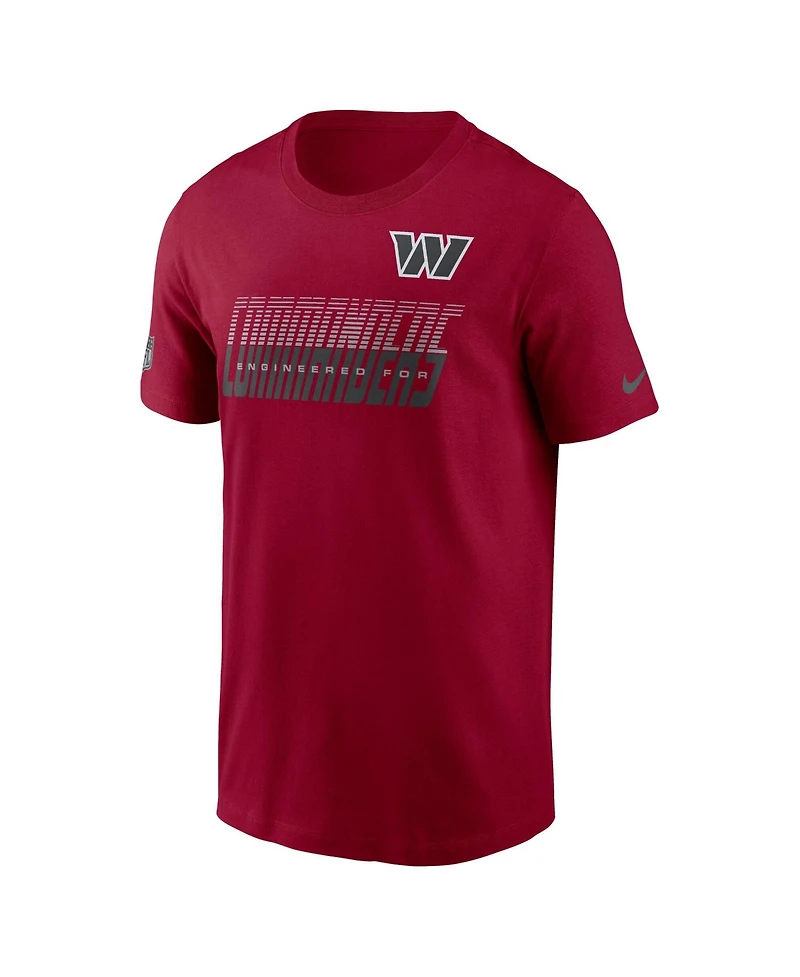 Nike Men's Washington Commanders Sideline Team Issue Screen Print T-Shirt