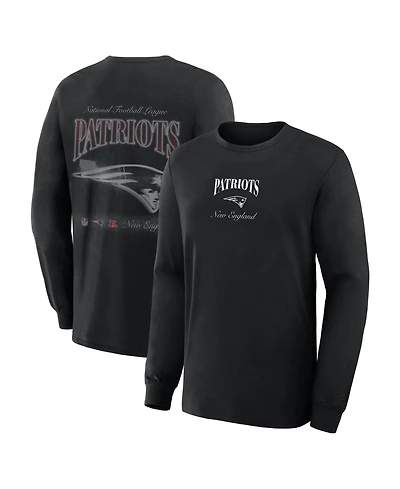Fanatics Men's New England Patriots Midnight Falls Long-Sleeve Crewneck Classic-Fit T-Shirt