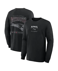 Fanatics Men's New England Patriots Midnight Falls Long-Sleeve Crewneck Classic-Fit T-Shirt