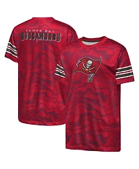 Outerstuff Boys' and Girls' Tampa Bay Buccaneers Slant Route Performance T-Shirt