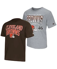 Starter Men's 2-Pack Cleveland Browns Graphic Crewneck T-Shirts