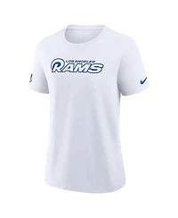 Nike Women's Los Angeles Rams Fearsome Screen-Print Crewneck T-Shirt
