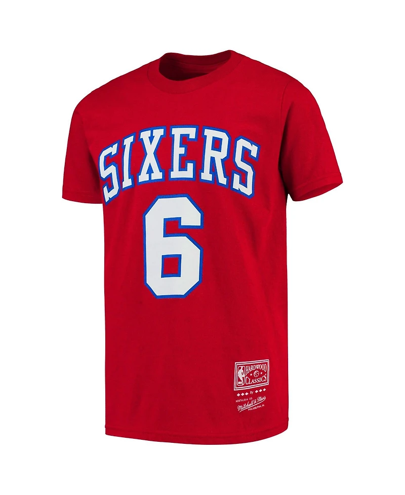 Mitchell & Ness Boys' and Girls' Julius Erving Hardwood Classics Graphic T-Shirt