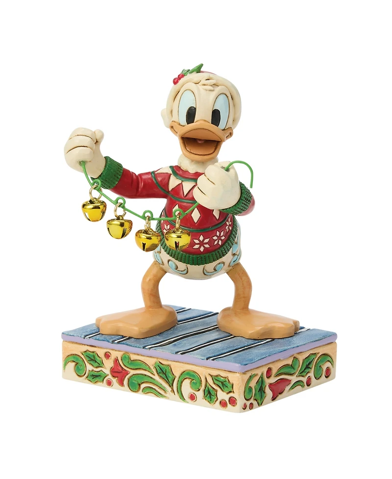 Jim Shore Disney Traditions Donald Duck with Bells Figurine