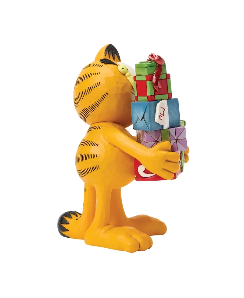 Jim Shore Garfield with Stack of Presents Figurine