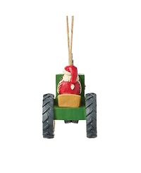 Jim Shore John Deere Santa in Tractor Hanging Ornament
