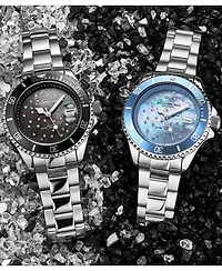 Stuhrling StarSea 3977 Women s Fashion Watch – Quartz Movement, 39mm Case, Mop Dial with Crystal Accents, 100M Water Resistance