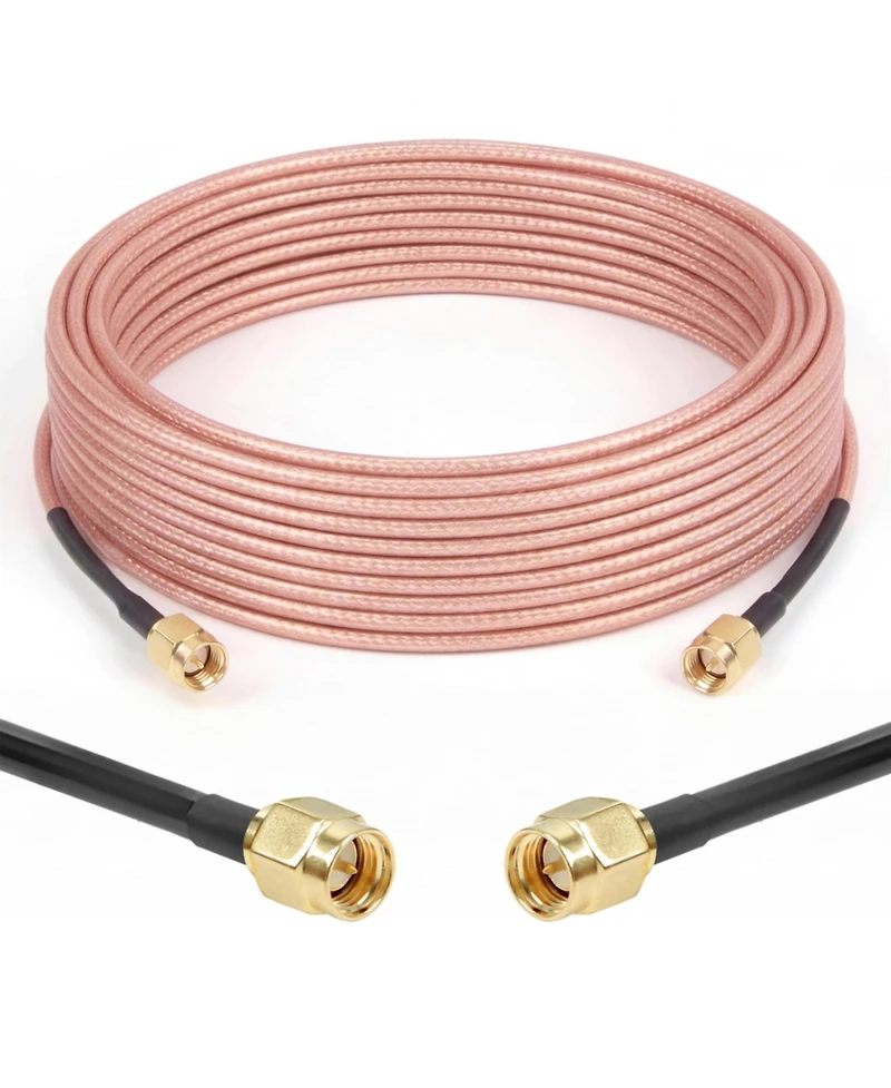 Lofree 50 Ohm RG316 Flexible Coaxial Antenna Extension Cable for Sma Male Devices