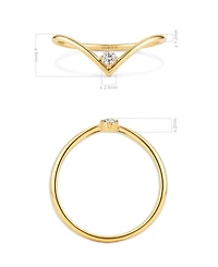 Devata Chevron Ring 14K Gold