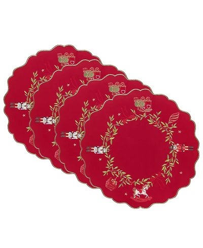 Villeroy & Boch Keepsake Ornaments Embroidered Placemats, Set of 4
