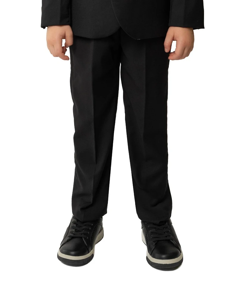 Peanut Butter Collection Toddler Boys 007 Slim Fit 5-Piece Shirt, Tie, Jacket, Vest and Pants Suit Set