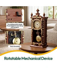 Contixo BK12 Retro Pendulum Clock 751-Piece Building Set with Quartz Clock Component, Ages 8+
