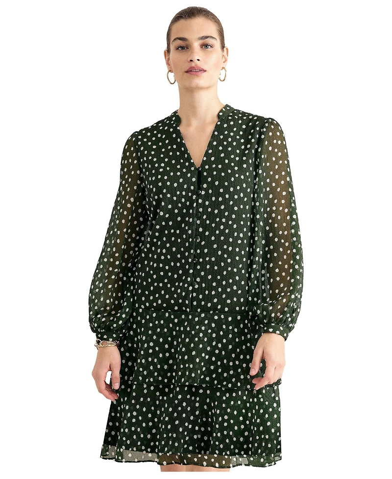 Phase Eight Women's Alma Tiered Ruffle Long-Sleeve Dress