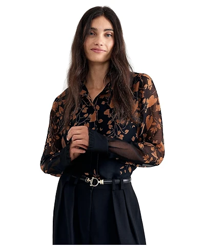 Phase Eight Women's Clenence Floral Sheer Blouse