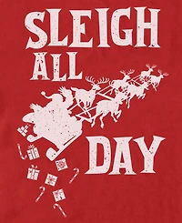 Fifth Sun Men's Sleigh Christmas Graphic T-Shirt