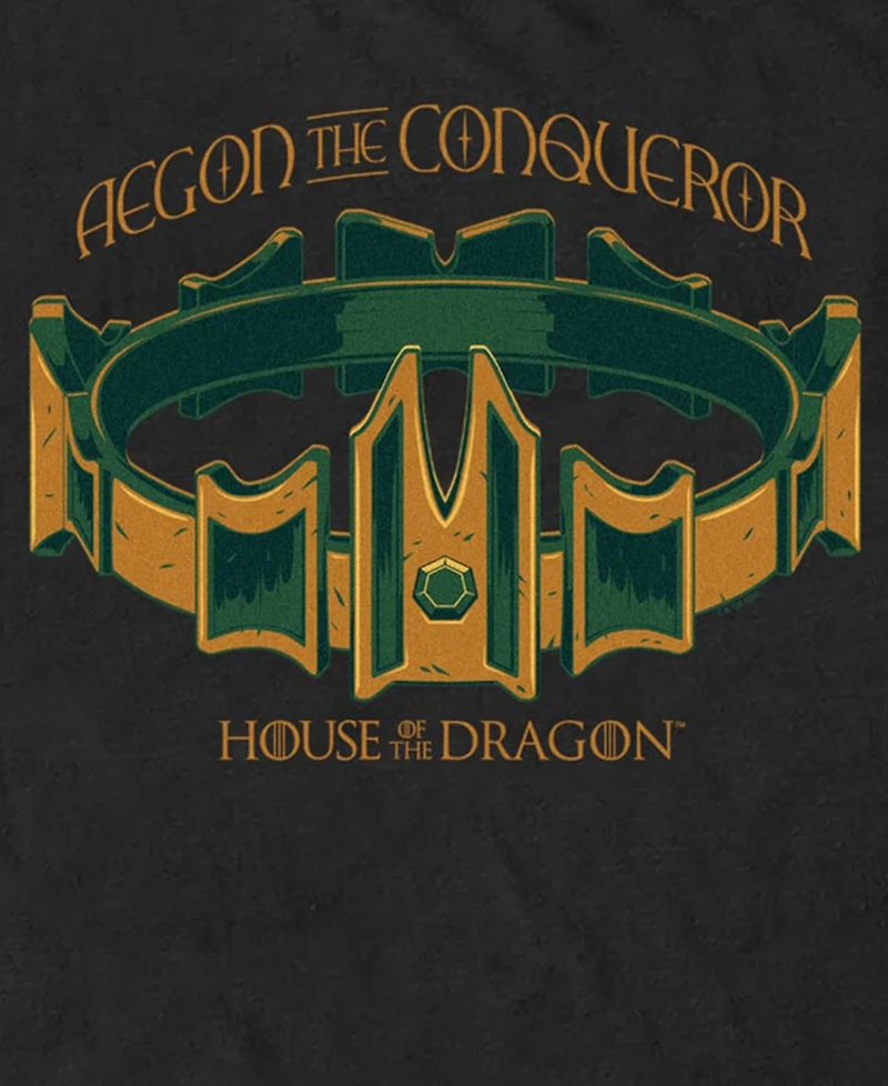 Fifth Sun Men's Aegon The Conqueror Officially Licensed Graphic Crewneck T-Shirt