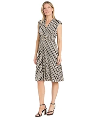 R & M Richards Petite A-Line Sleeveless V-Neck Dress
