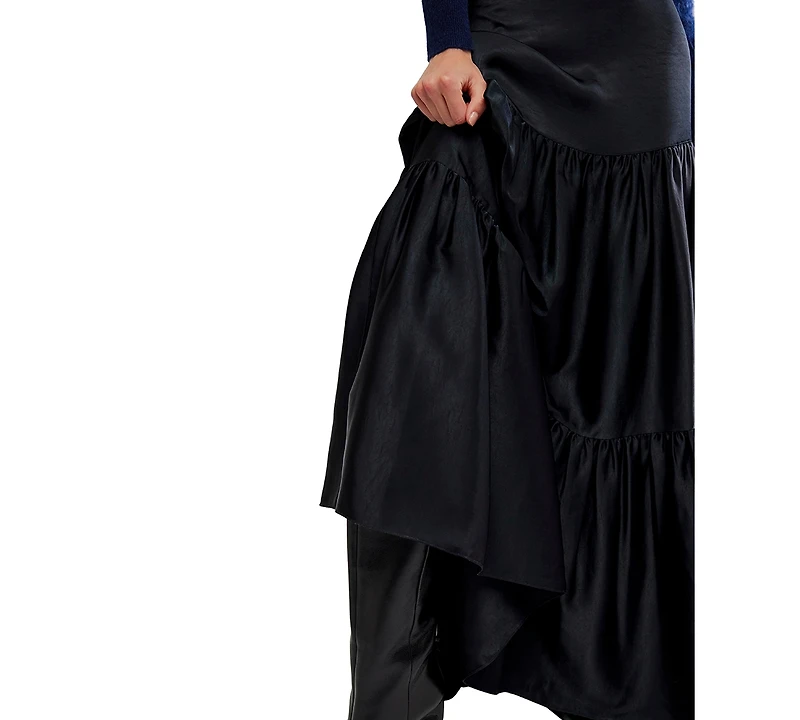 Free People Women's Juliette Satin A-Line Maxi Skirt