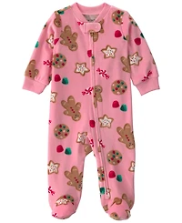 Carter's Baby Girls' Gingerbread Footed 2-Way Zip Sleep & Play Pajamas