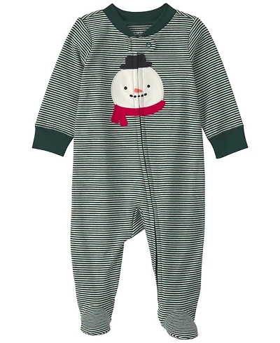 Carter's Baby Boys' and Girls' Snowman 2-Way Zip Sleep & Play Footed Pajamas