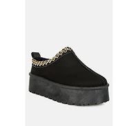 Jesters Embroidered Platform Classic Slip-On