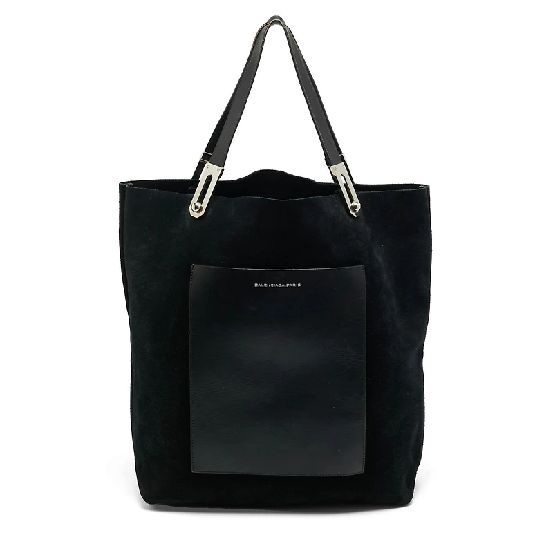 Pre-Owned Balenciaga Women's Suede and Leather Pocket Tote Bag
