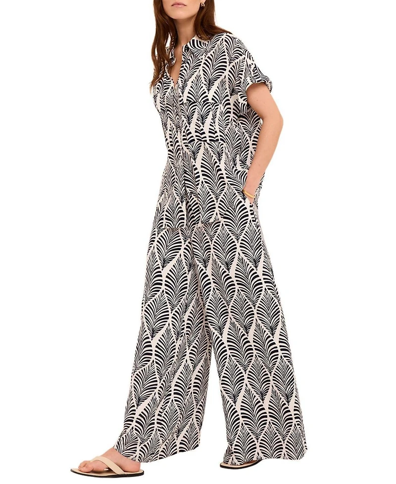 Mint Velvet Women's Leaf Print Resort Shirt