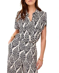 Mint Velvet Women's Leaf Print Resort Shirt