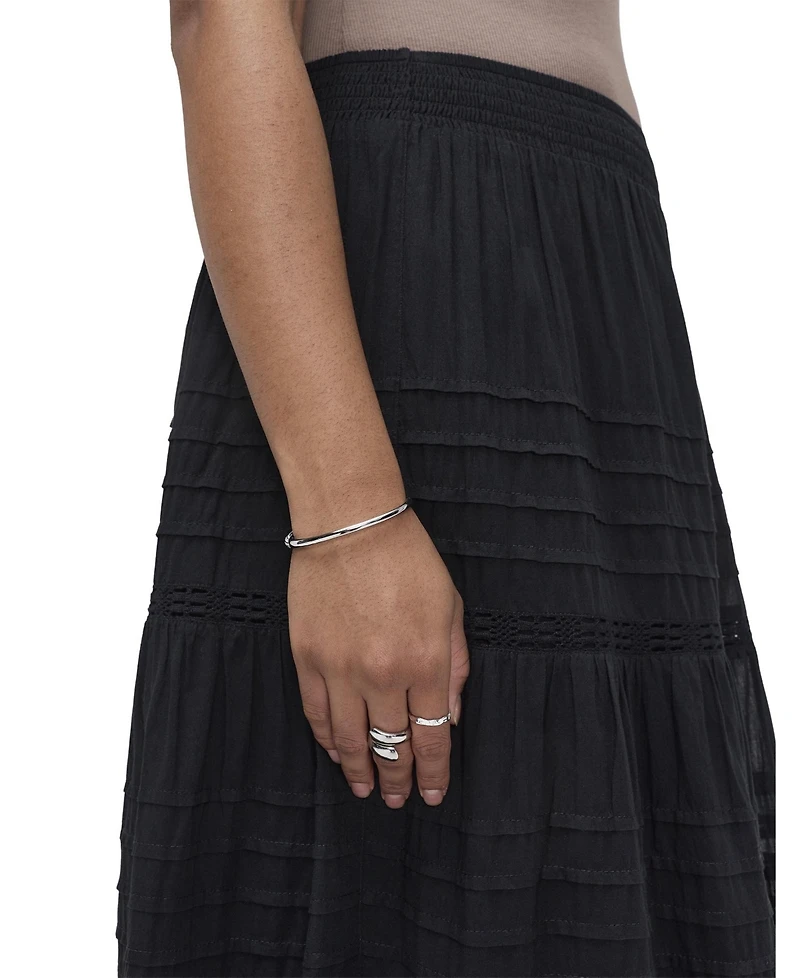 Finery London Women's Imani Tiered High-Waisted Midi Skirt