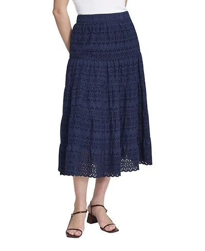 Finery London Women's Siobhan Tiered High-Waisted Midi Skirt