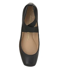 Jessica Simpson Women's Mandalaye Elastic Criss-Cross Ankle Strap Ballet Flats