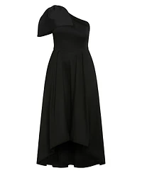 City Chic Plus Captivate One-Shoulder Fit & Flare Hi-Lo Dress