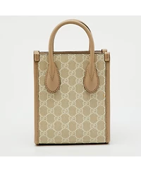 Pre-Owned Gucci Women's Gg Supreme Canvas Mini Tote Bag