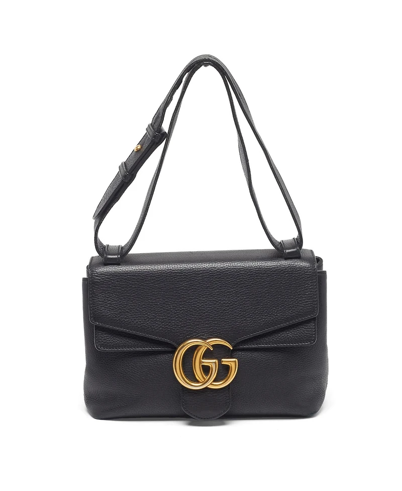 Pre-Owned Gucci Women's Gg Marmont Leather Flap Shoulder Bag