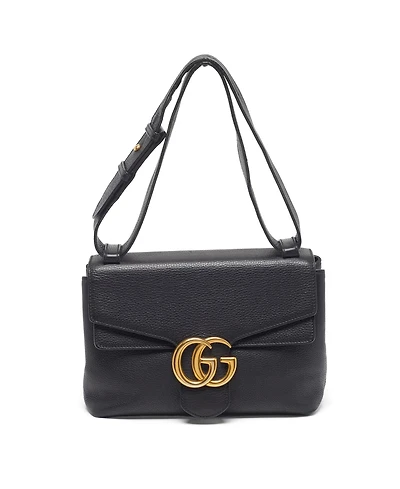 Pre-Owned Gucci Women's Gg Marmont Leather Flap Shoulder Bag