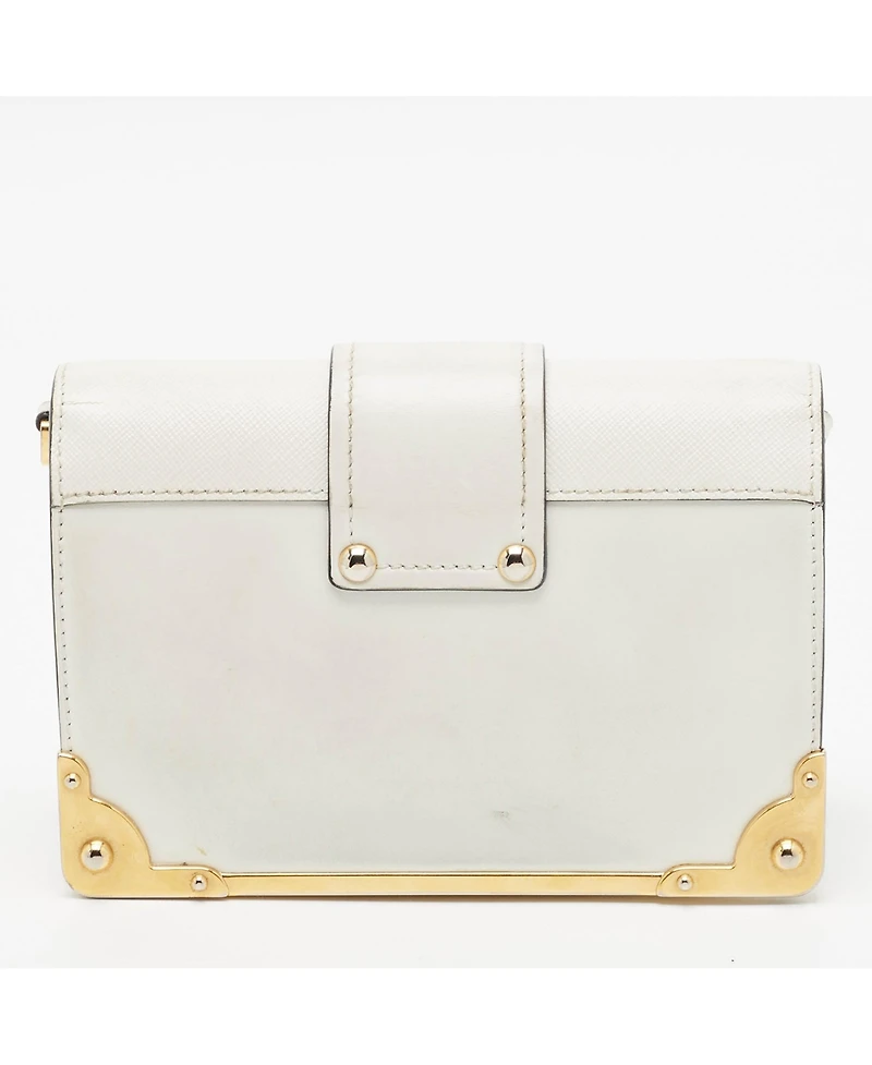 Pre-Owned Prada Women's Cahier Saffiano Leather Shoulder Bag