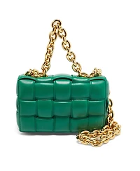Pre-Owned Bottega Veneta Padded Cassette Leather Chain Shoulder Bag